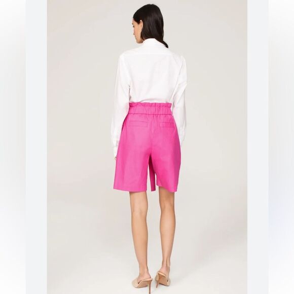 Eudon Choi Pink Pleated Shorts 8 - Picture 4 of 8
